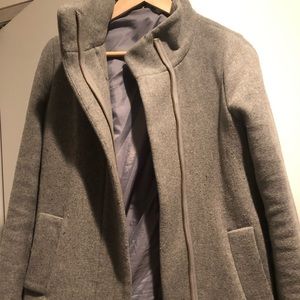 J.Crew felted grey coat